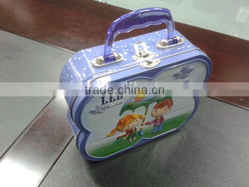 Metal Butterfly Shaped Tin Lunch Box, Kid's Lunch Box