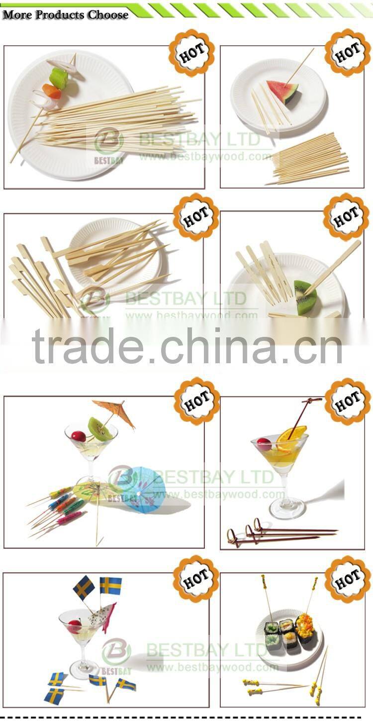 Factory discount price wholesale bamboo knot skewers,bamboo skewers