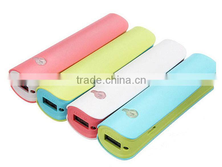 2600mAh Slim Mobile Power Bank Charger With LED Light for iphone