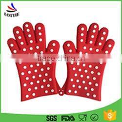 Hot sale silicone bbq gloves food grade silicone mitts/long silicone baking gloves