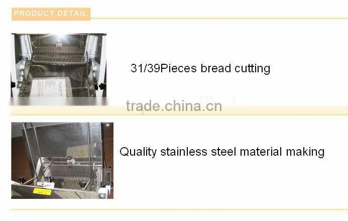 CE&Manufacturer Automatic All Stainless Steel 31/39Blades Electric Bread Slicer