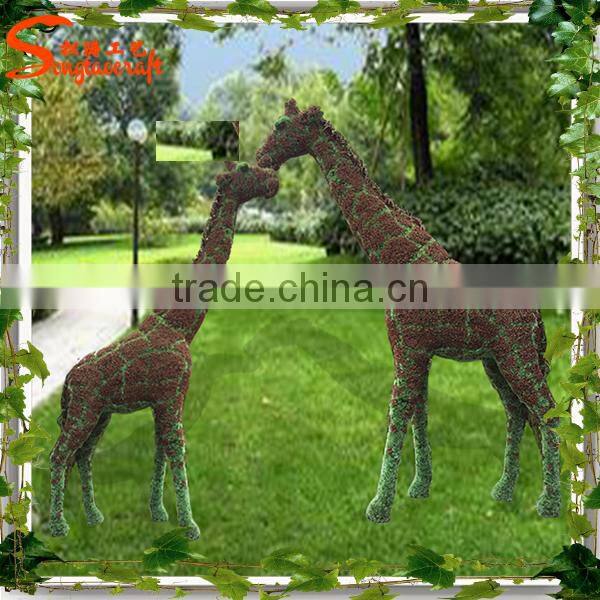 Life size garden decorative aritificial topiary sculpture & topiary for garden large artificial green plant ornament