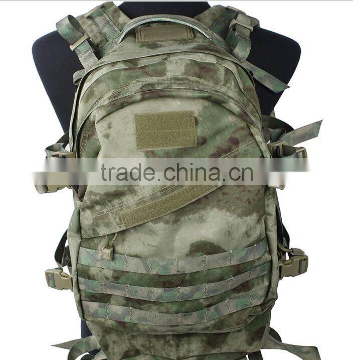 custom green camouflage military tactical molle style A3 day backpacks