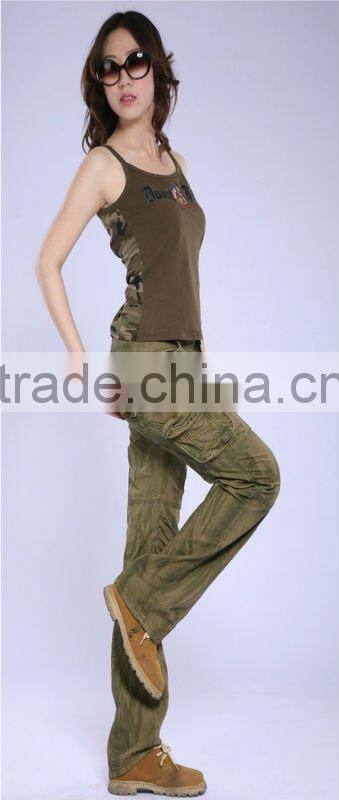 Ladies custom cargo pants