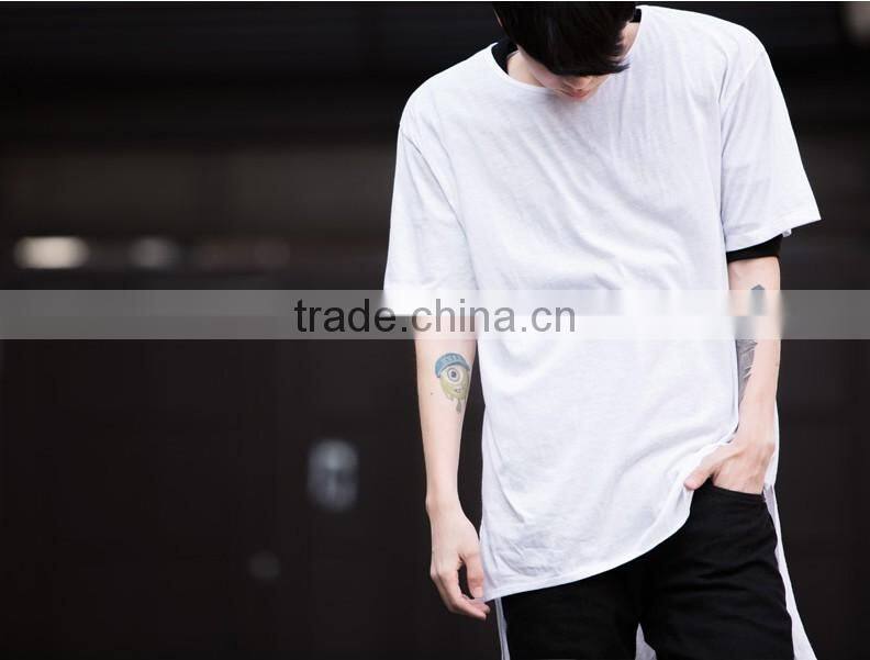 latest couple base white cotton long t shirt