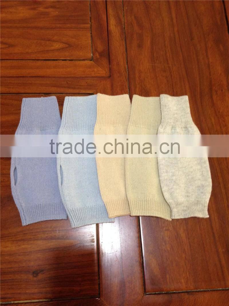 Factory direct wholesale winter women cashmere flat kintting pattern fingerless knit gloves