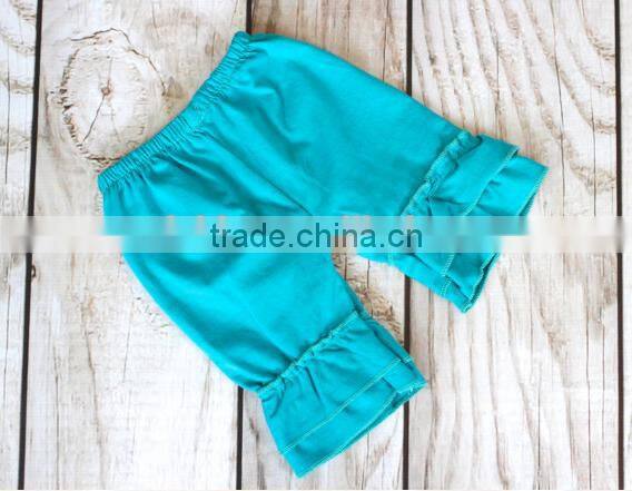 Soft cotton baby clothes girls shorts dresses summer double ruffle short pants for children