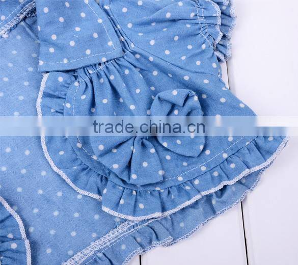 Baby Girl's Kids Lovely Cute 2PCS Set heart pattern Short Denim Jacket + Dress clothes set 20148