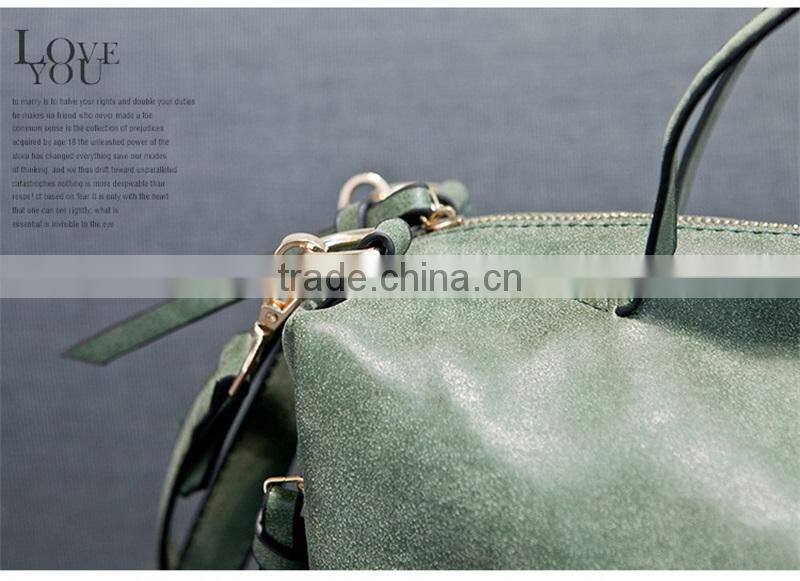 Vintage Nubuck Leather Large Women Shoulder Bag