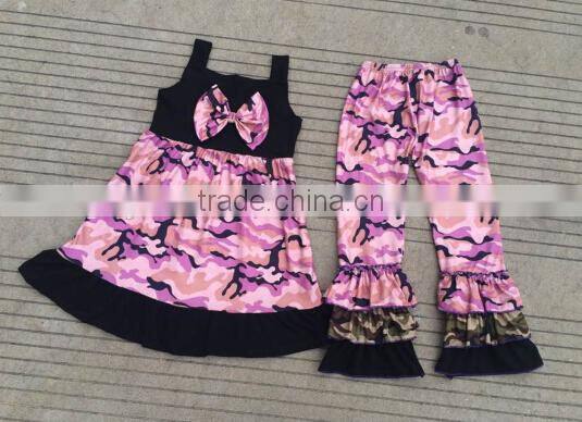 2016 summer fall boutique girl easter chevron girl outfit giggle moon girl remake ruffles clothing set summer wear cater outfit