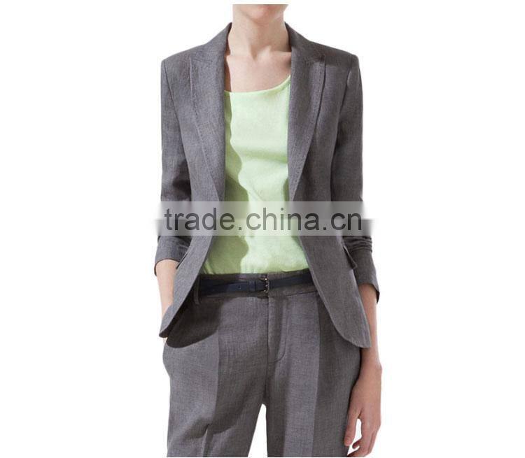 2015 Factory Price Elegant Ladies Stylish Pant Suit
