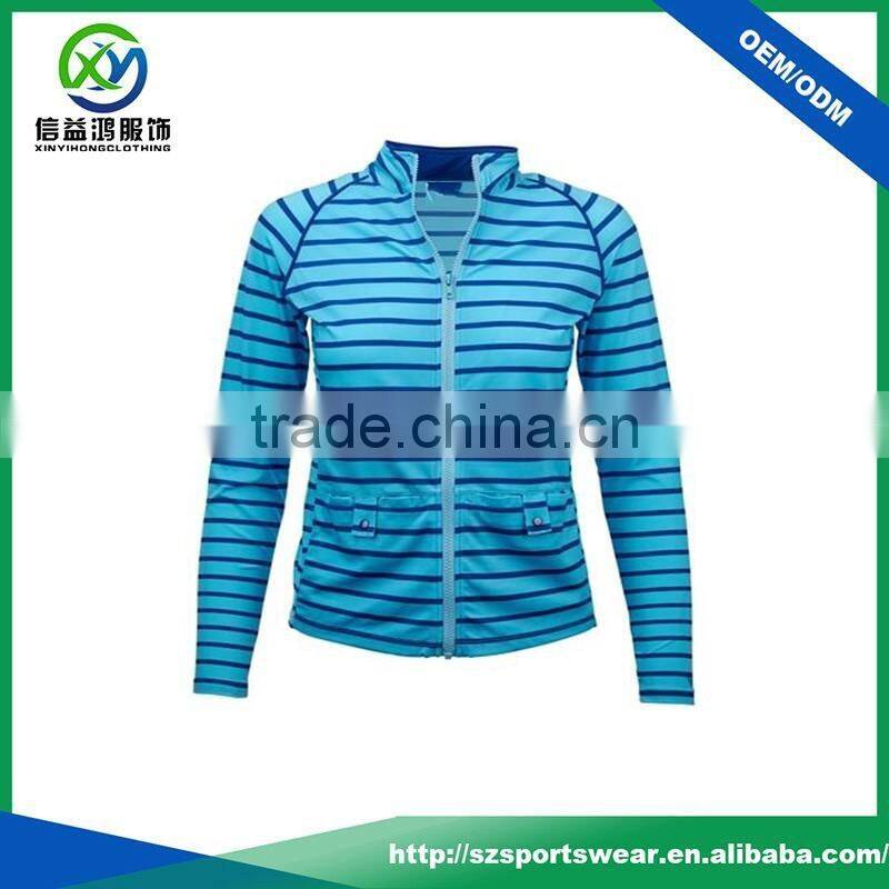 Top quality full sublimation pattern anti-UV dry fit sports jacket,UV protective clothing
