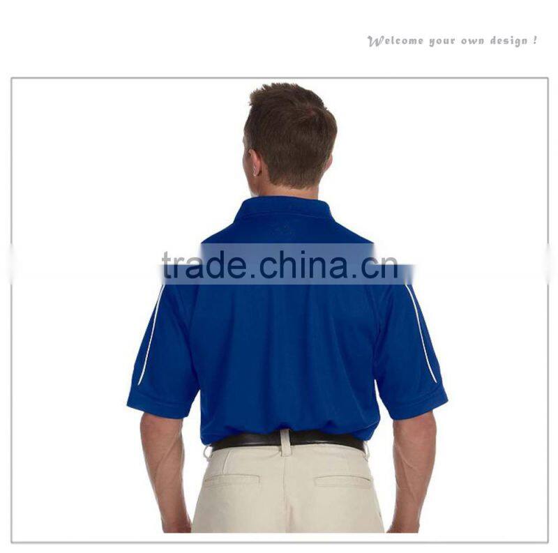 2015 mens high quality 100% polyester dry fit bowling polo shirt
