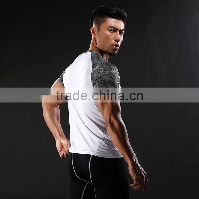 Custom Yoga Sports Wear Training Round Neck PlainT-Shirt For Men Fitness T Shirt