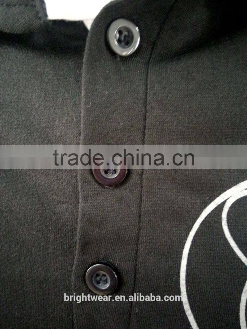 Men's 95%polyester 5%spandex short sleeve polo shirt with printing