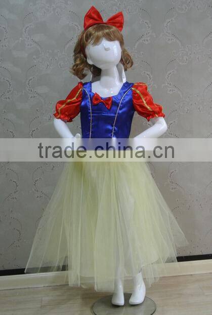 Children Party Cosplay Snow White Princess Dress