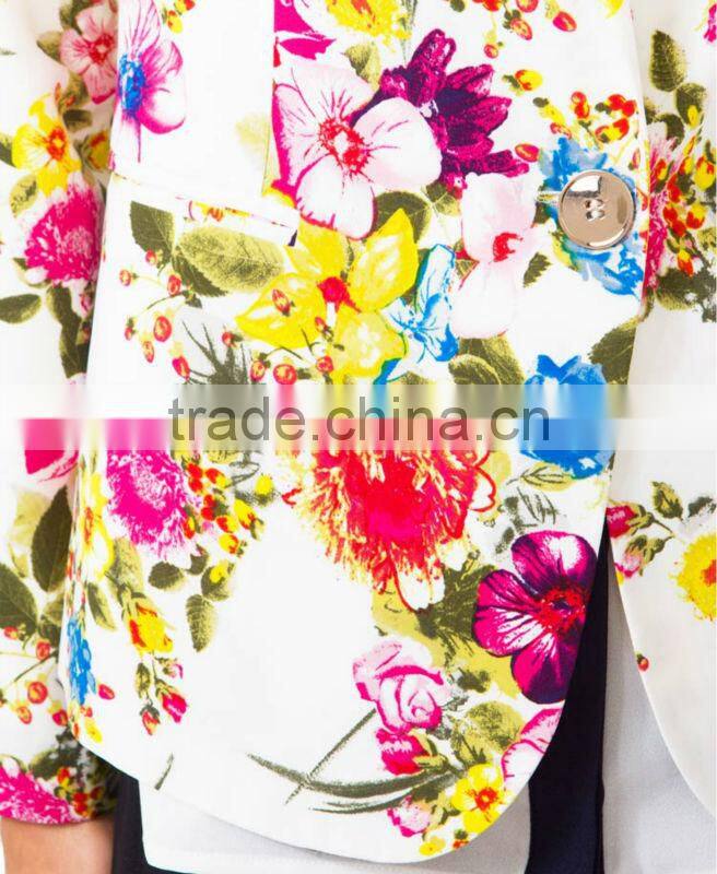 Floral Print Blazer