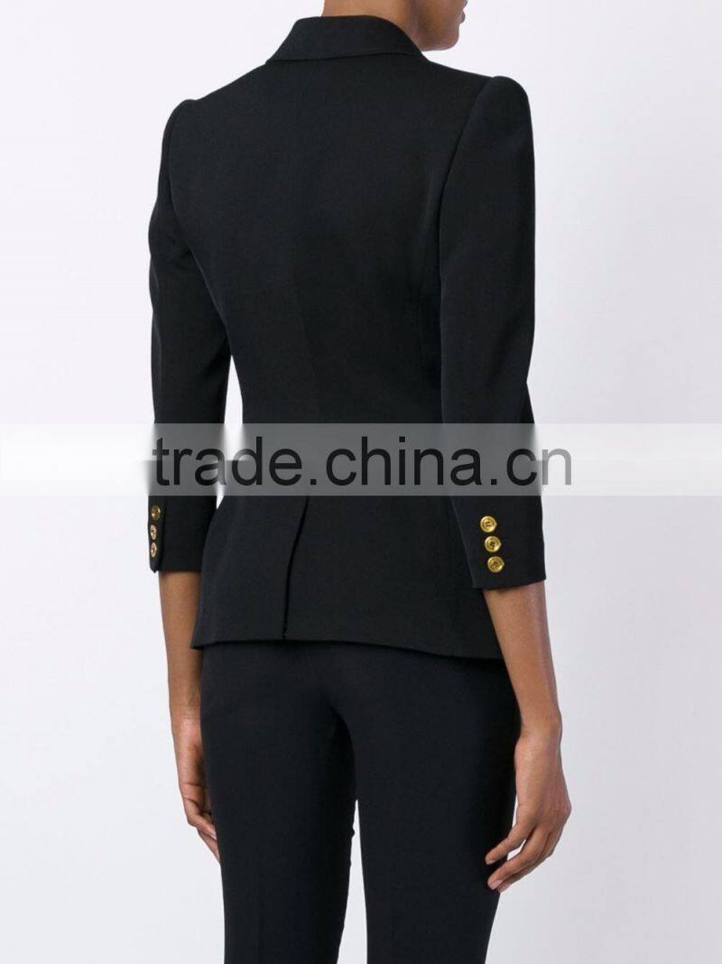 Shandao OEM simple design long sleeve cotton winter women coat model