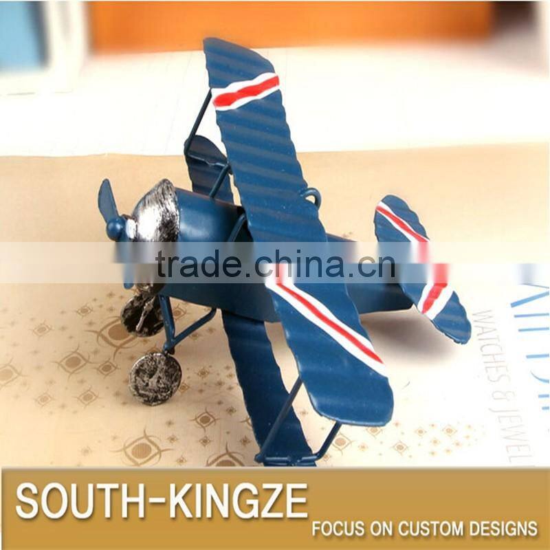 Vintage Decoration Iron Metal Airplane Display Model
