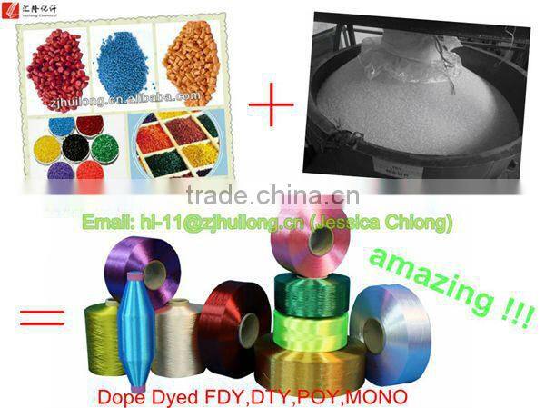 polyester fdy dope dyed yarn 150/ 48 purple color