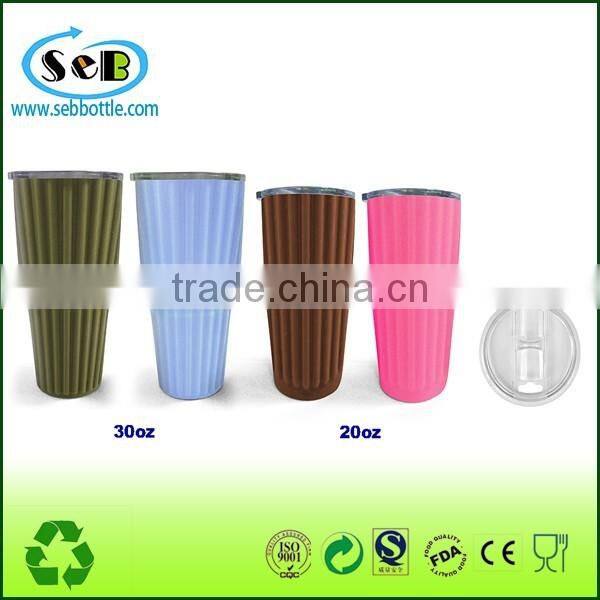 2016 popular free sample colourful silicone 30oz tumbler