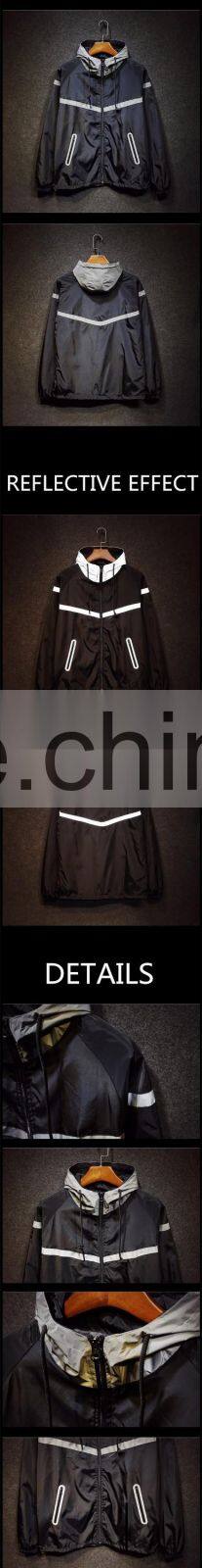 2016 Windstopper Lightweight Hooded Reflective Coat