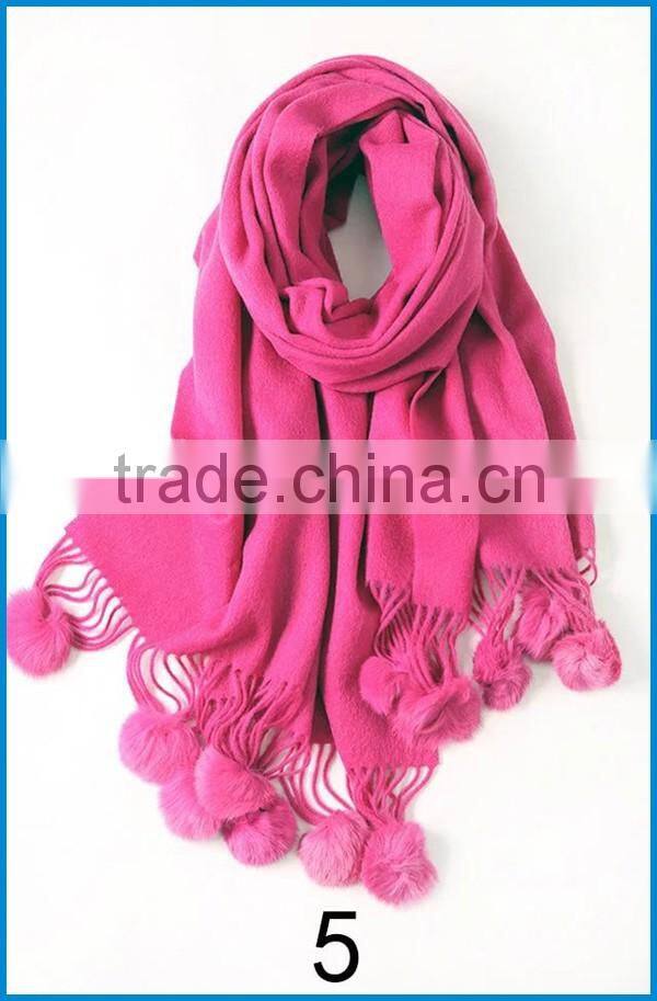 High quality sexy women's pashmina wool scarf and shawl 2016