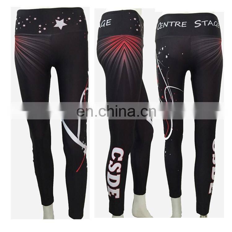 Girls cheer dance costumes for children dance leggings