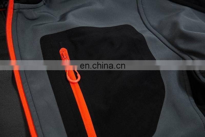 Men Water Resistant Hooded Softshell Jacket Empty Sport Hiking Jacket