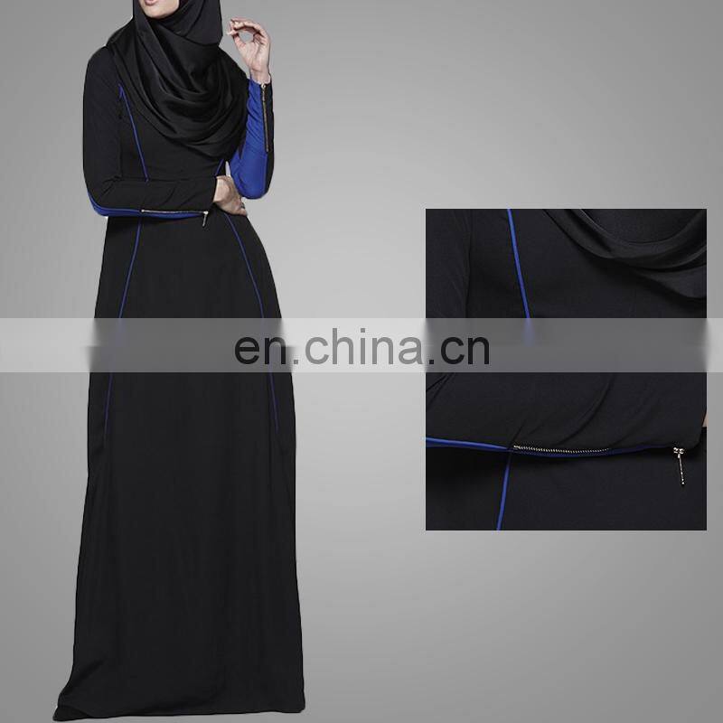 OEM China Wholesale Muslim Women Long Sleeves Maxi Dress Casual Abaya