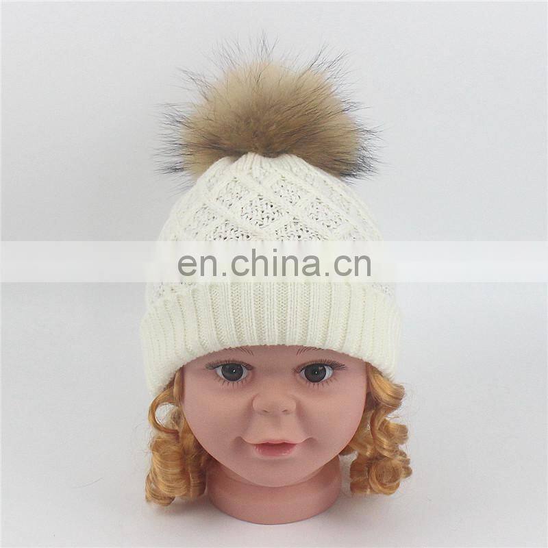 High Quality Pom Pom Cheap Custom Winter Hat Funny Baby Crochet Beanie