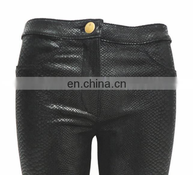 Sexy Picture Leather Leggings Women Stretch pants Leather Leggings