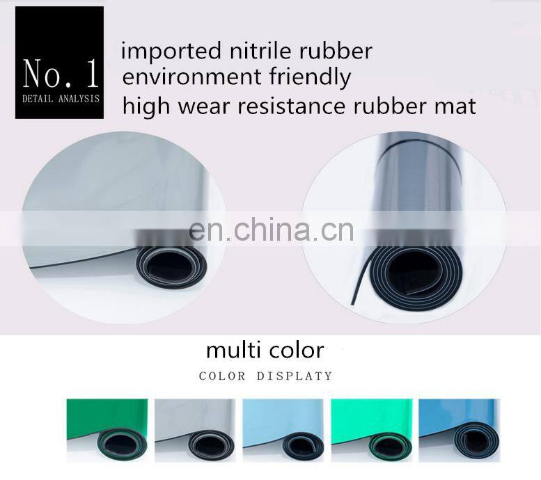 workbench with working esd antistatic rubber mats