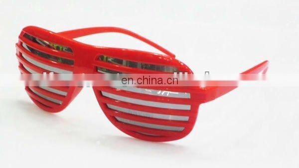 Neon pink shutter glasses