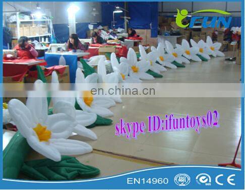 2016 hot sale inflatable rose flower chain/Inflatable wedding stage rose flower/indian wedding stages inflatable rose chain