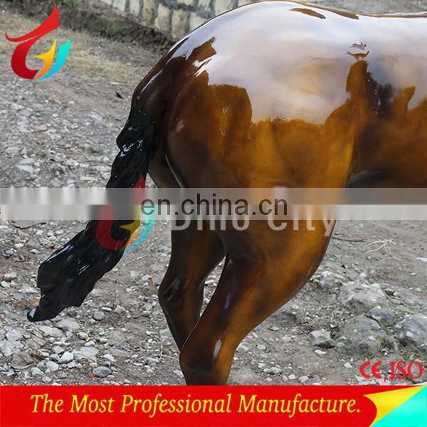 Park equipment Life size sculpture fiberglass horse statue