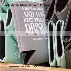 T Shirt Style Simple Color Neoprene 3mm Foldable Can Cooler