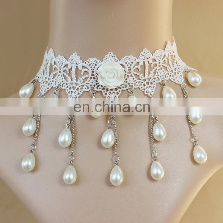 wholesale women jewelry lace pendant necklace