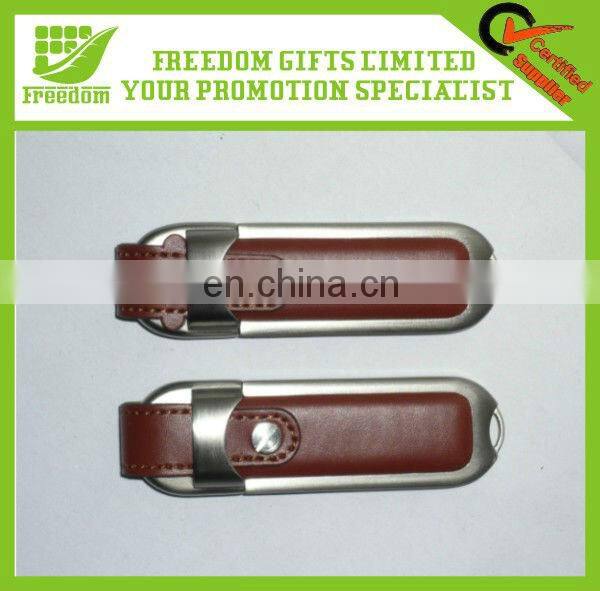 Logo Design Custom Leather USB Flash Drive