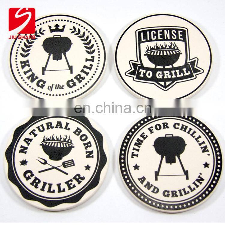 Tote Ceramic Round Designer For Stocked Coasters Drink