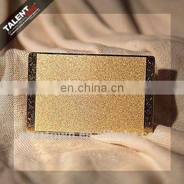 custom private printing metal business card with emboss number