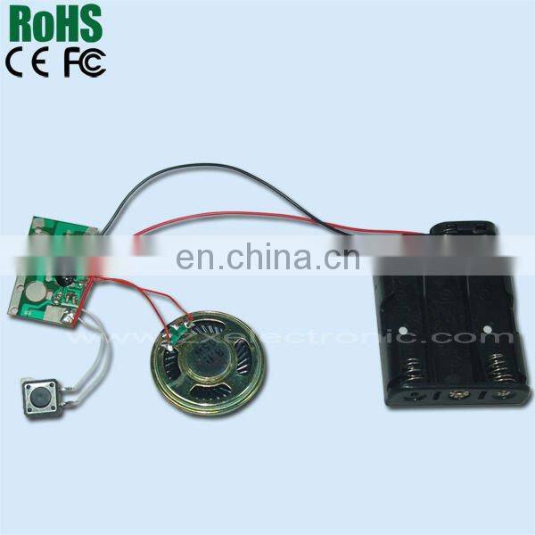 2016 hot sell high quality sound module for plush toys recordable module