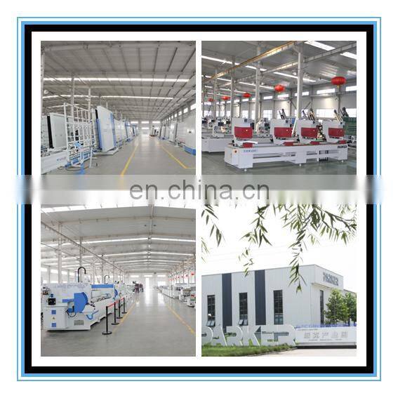 aluminum and PVC window profiles double head cutting saw with CE certificate