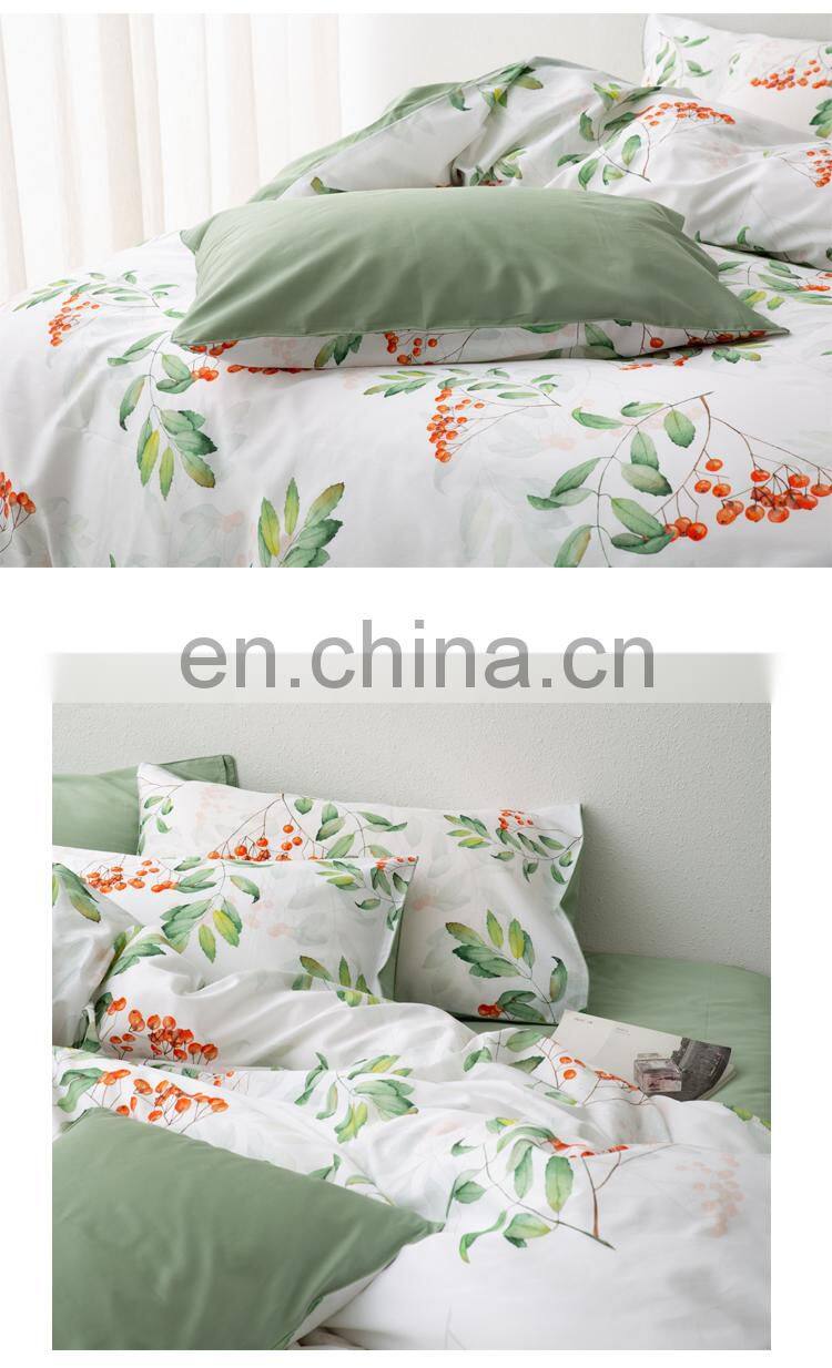 RAWHOUSE Home textile printed 4PCS 100% cotton bedding sets luxury