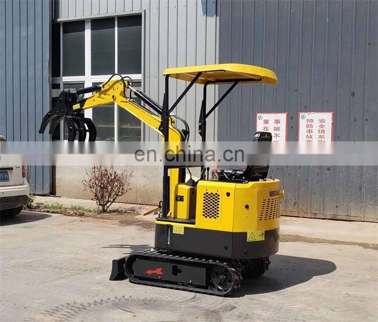 walk behind mini excavator 1.0 ton mini excavator with track extension chinese mini excavator for sale