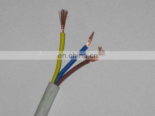 PVC coated copper conductor flexible earth wire 6mm2 single strand wire