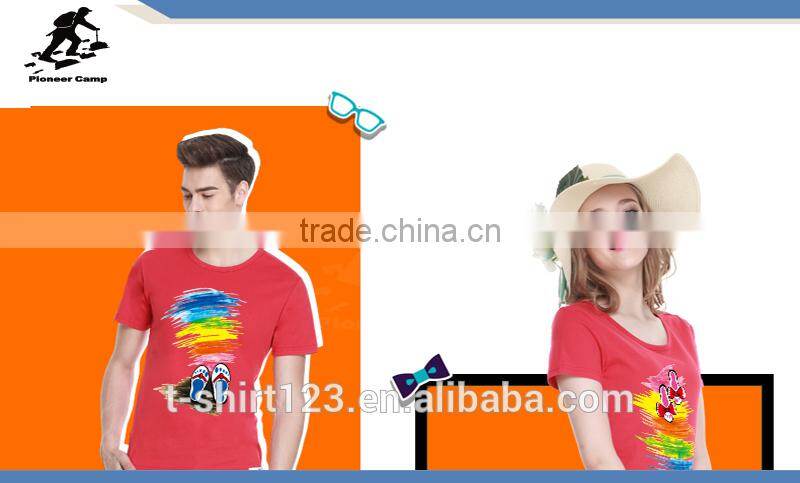 lover couples t shirt with customized printing in 100% carted cotton material