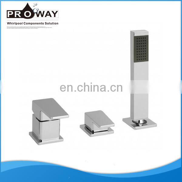 High Quality Deck Plated 3 Way Concealed Shower Faucet Mixer Valve Hot And Cold Bathtub Faucet Mixer