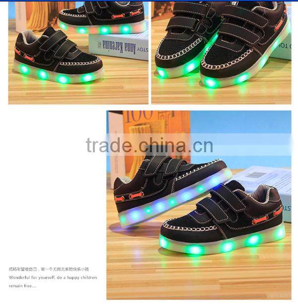 Kid Children USB Charging light Flashing Sneakers LED Shoes Kid Shoes With Light