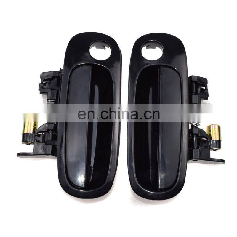 New Outside Door Handle Front Right Left Black For toyota corolla 98-02 2Pcs